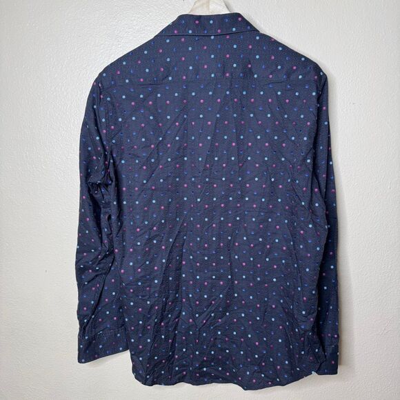 Robert Graham Shirt Mens Large Button Up Psychedlic Trippy Polka Dot - Picture 8 of 8